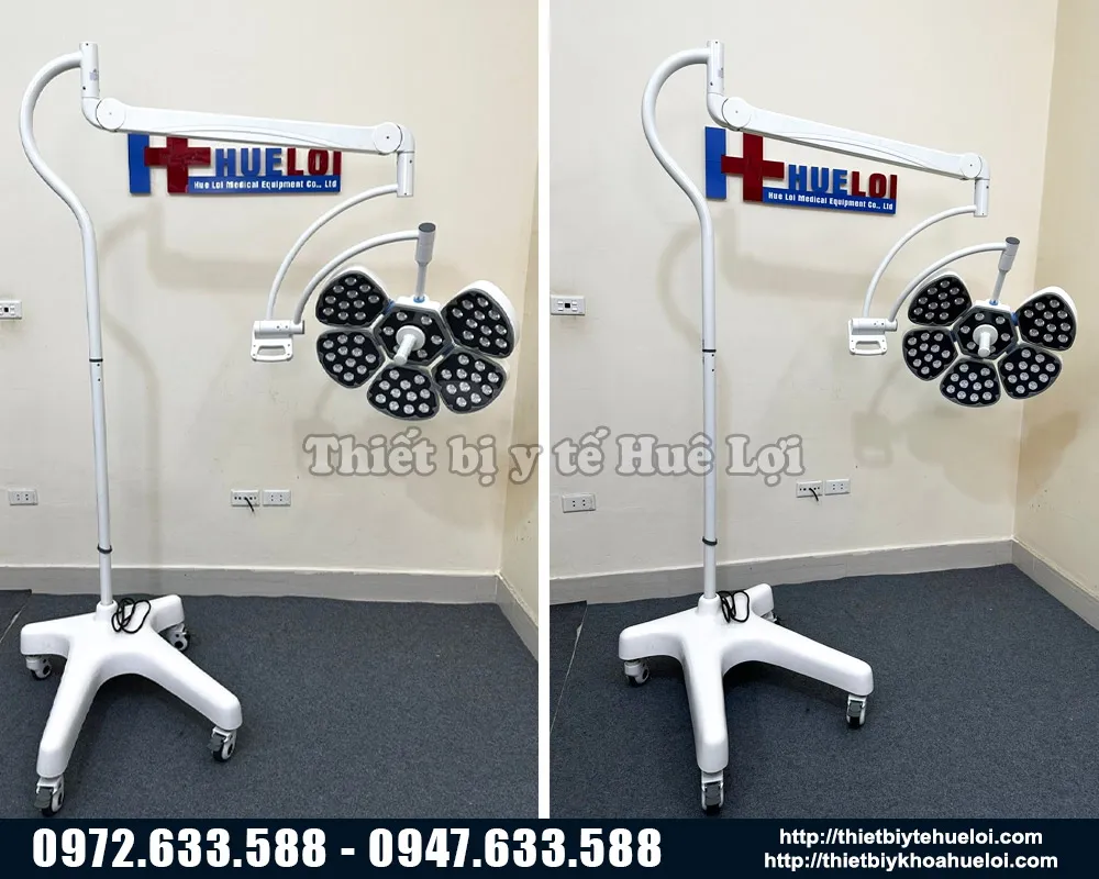 Đèn mổ di động 5 cánh