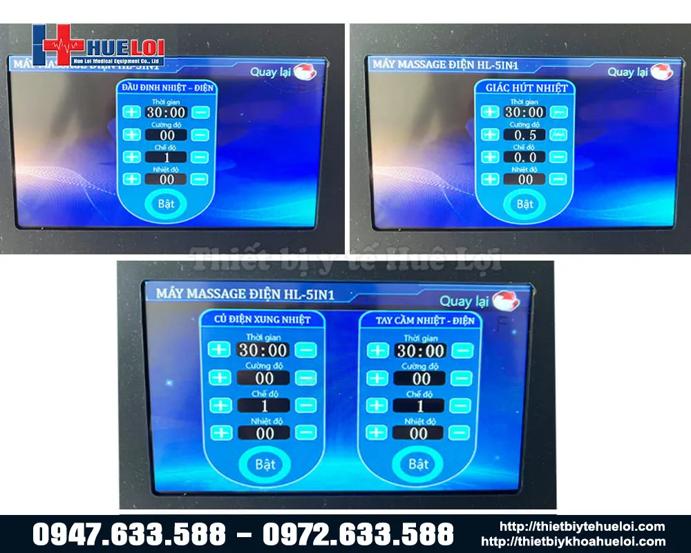 Giao diện màn hình máy dds 5in1