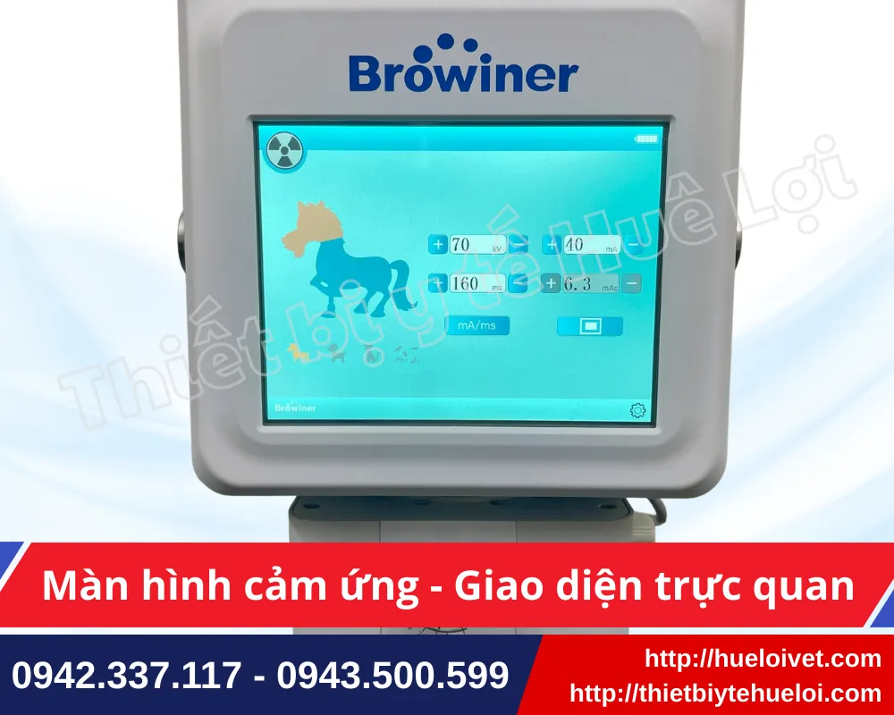 Máy X quang chẩn đoán thú y Beatle-06P1 (Vet-S) sở hữu màn hình cảm ứng tiện lợi và phần mềm tối ưu công năng.