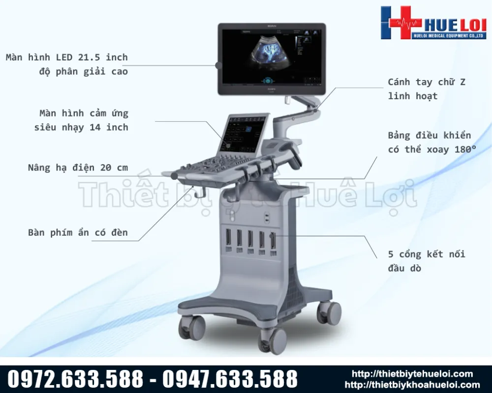 Máy siêu âm chẩn đoán cao cấp EDAN LX85