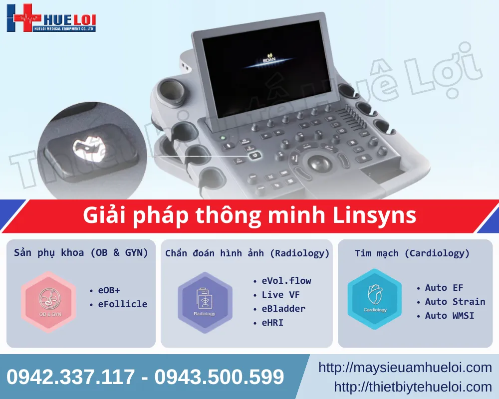 Máy siêu âm EDAN LX85 tích hợp công nghệ cao