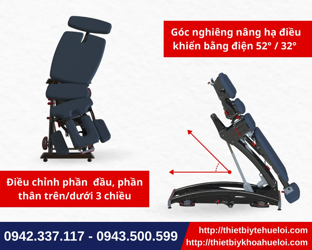 Giường tác động cột sống cao cấp