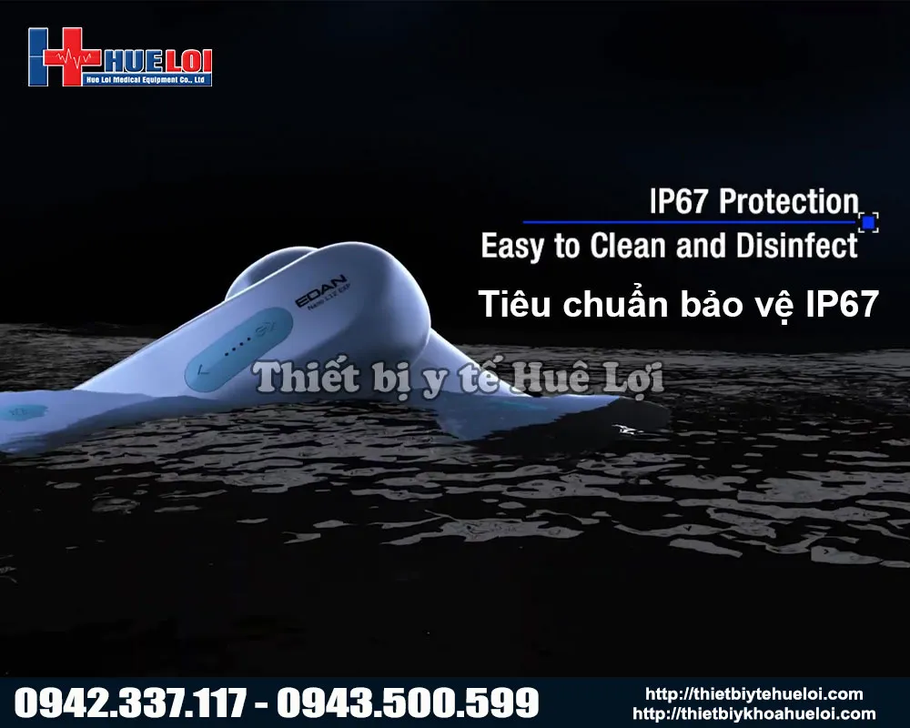 Công nghệ chống nước của máy siêu âm cầm tay Edan L12