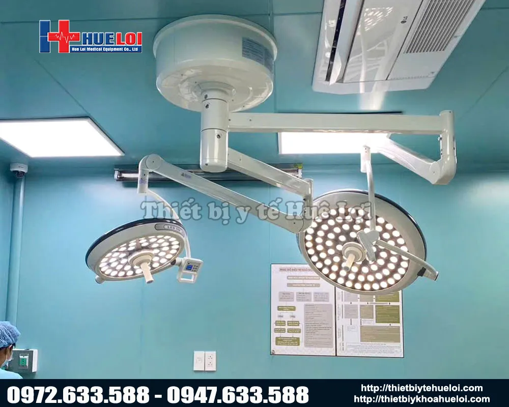 Đèn mổ treo trần 2 nhánh