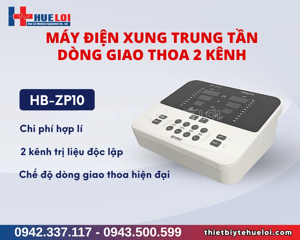Máy điện xung trung tần 2 kênh