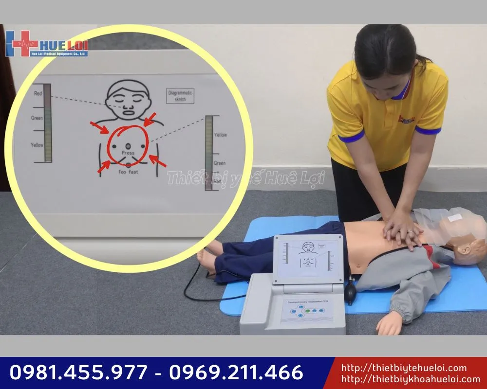 Mô hình thực hành hồi sức tim phổi trẻ em