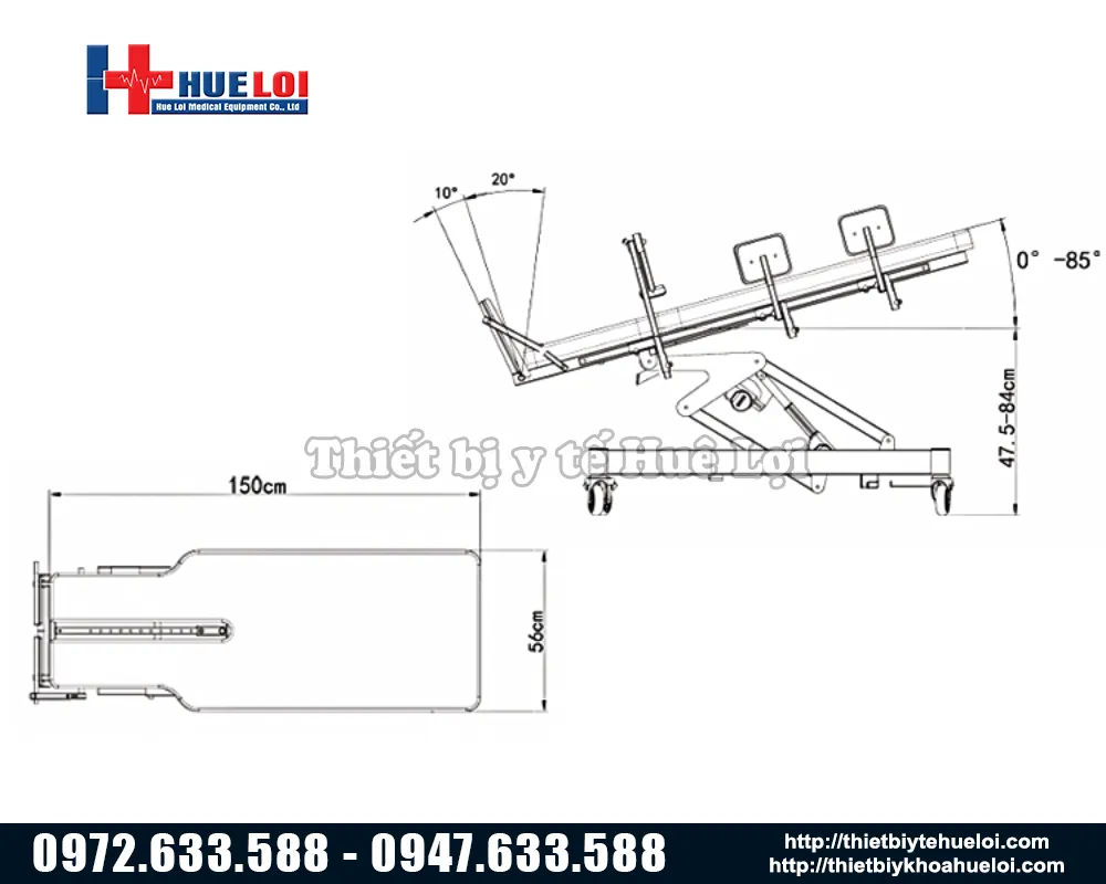 Kích thước của giường tập đứng cao cấp cho trẻ em