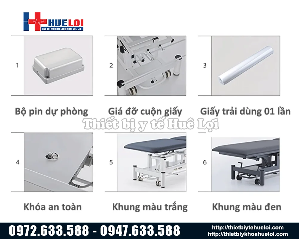 Phụ kiện của giường tập đứng cao cấp bằng điện