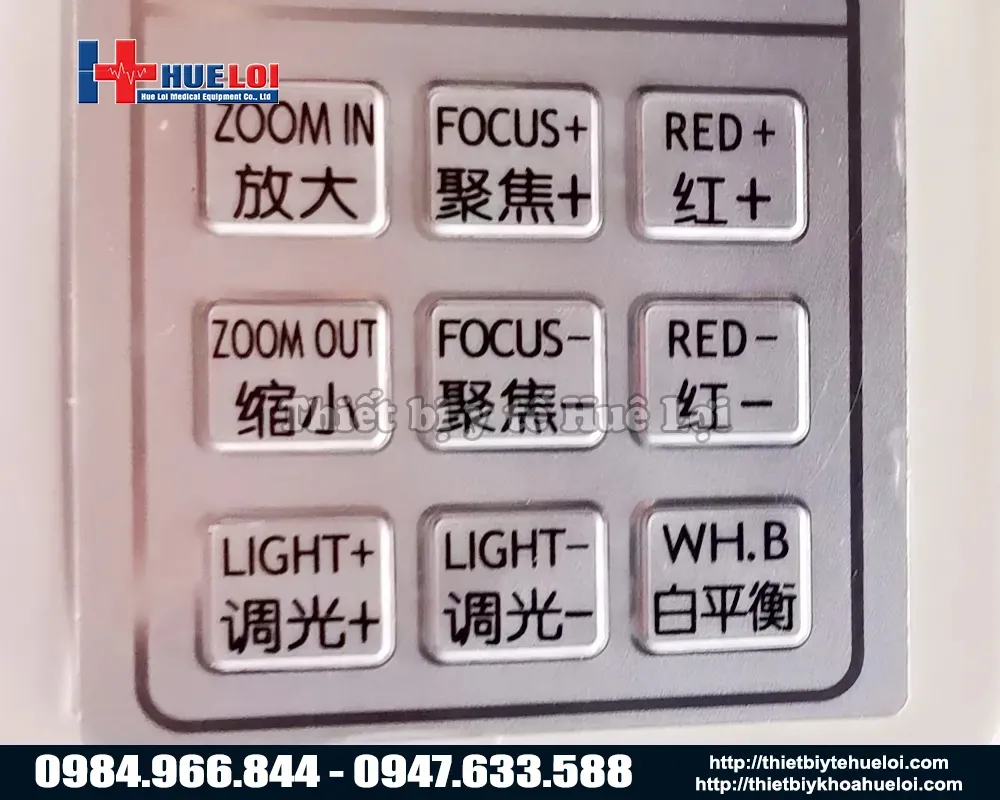 Bảng điều khiển của máy soi cổ tử cung cao cấp