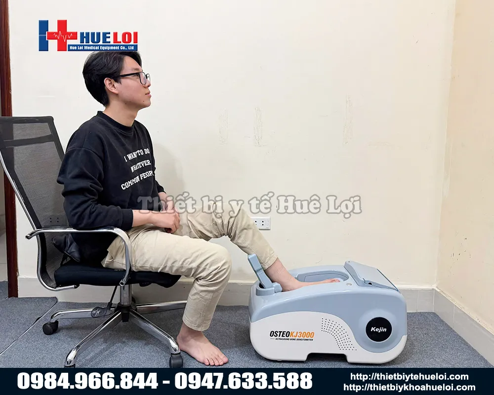 Trải nghiệm thực tế máy đo loãng xương gót chân bằng sóng siêu âm