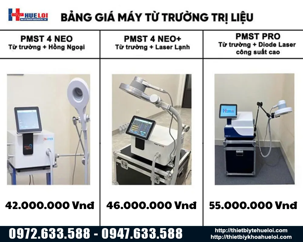 Bảng giá các dòng máy từ trường