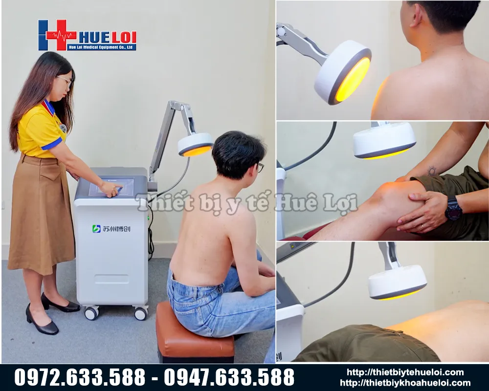 máy vi sóng trị liệu nhiều vùng