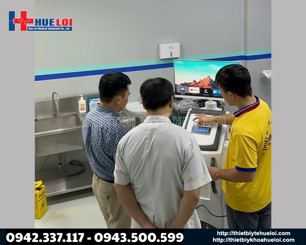 bàn giao máy điều trị bệnh tuyến tiền liệt