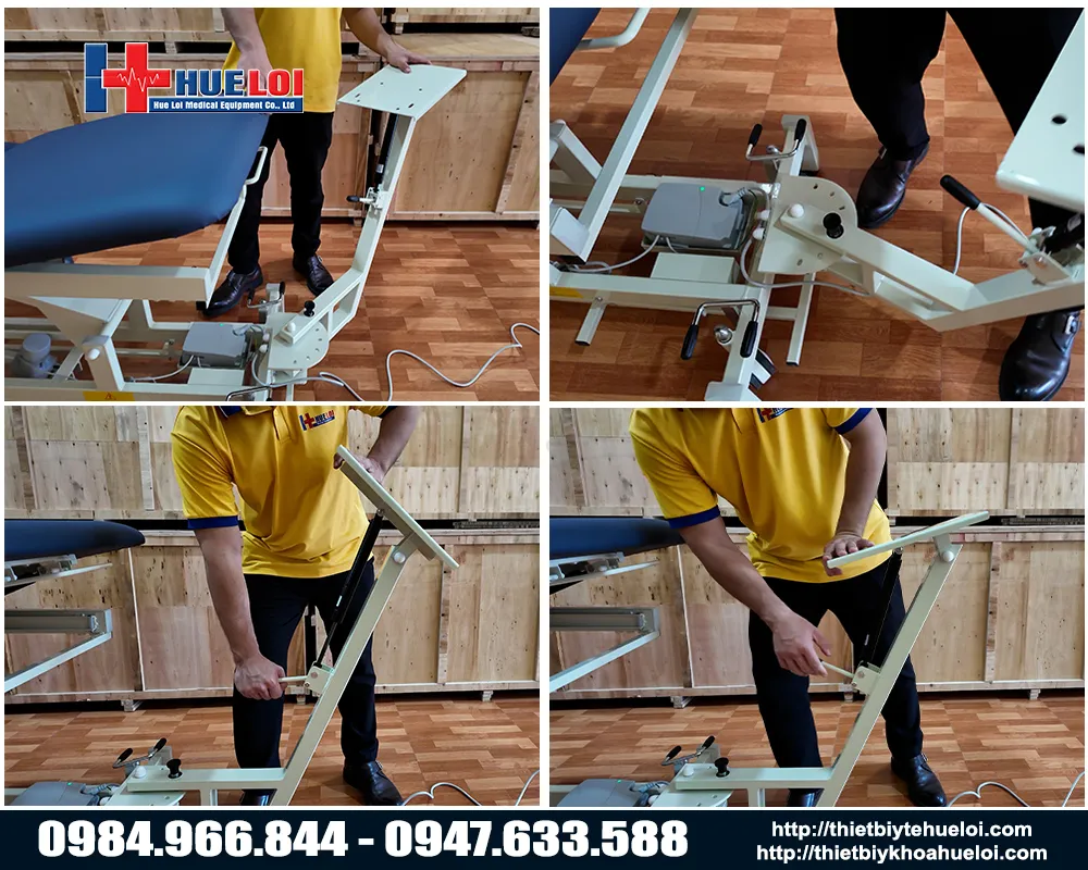 Chi tiết giường kéo giãn cột sống cy-c101f