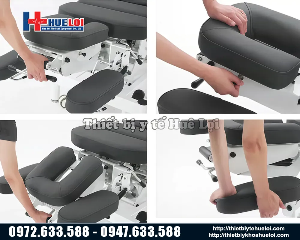 Nắn chỉnh phần đầu của giường nắn chỉnh cột sống el07