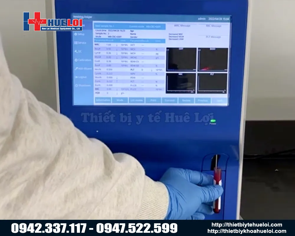 Máy xét nghiệm máu cao cấp cho thú y BHA-5000 VET