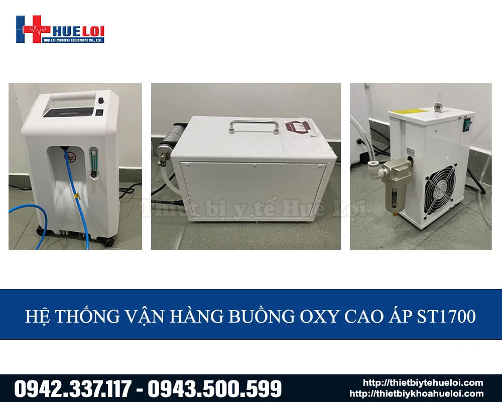 hệ thống vận hành của buồng oxy cao áp ST1700