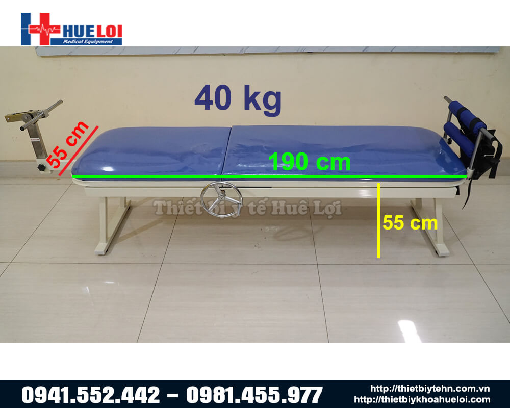 kích thước Giường kéo giãn cột sống - Giường cơ