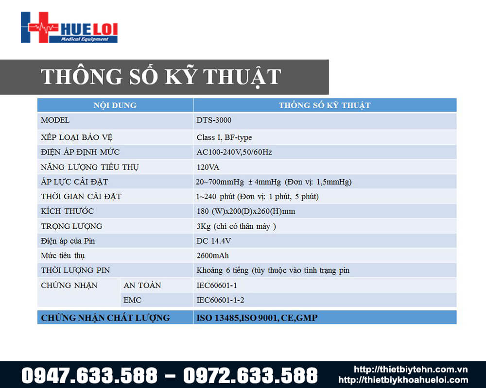 thông số kỹ thuật máy garo dts 3000