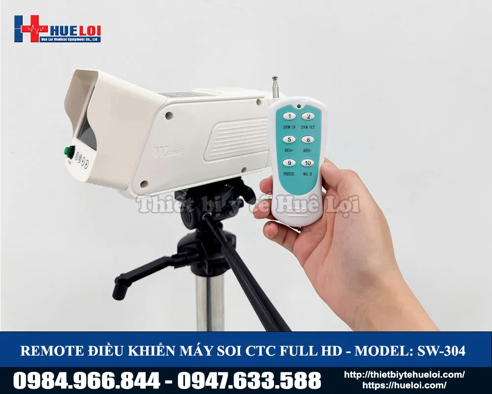 Bảng điều khiển của máy soi cổ tử cung sw304
