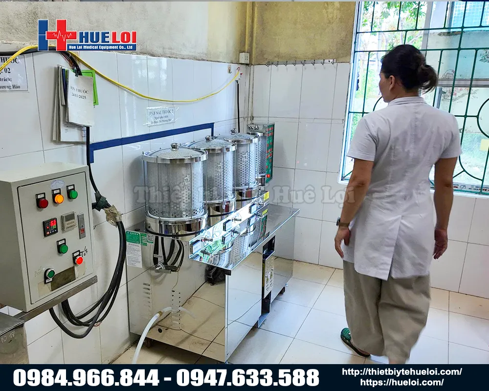 Máy sắc và đóng gói dược liệu đông y công suất lớn