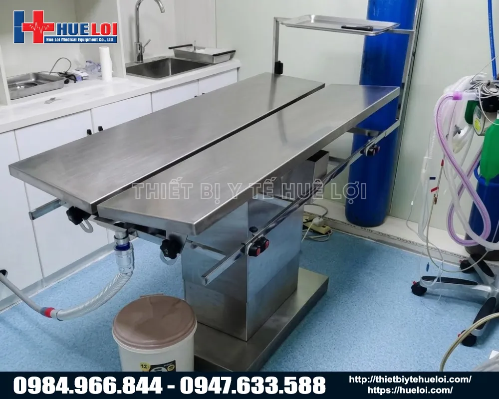 Bàn phẫu thuật chữ v cho phòng khám thú y