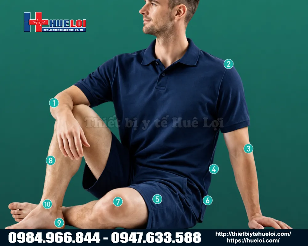 Ứng dụng trị liệu của máy xung kích chọn độ sâu tiêu điểm Piezonia PZO-G1